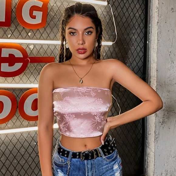 Satin Tube Top - Picture 1 of 2